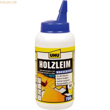 Holzleim Wasserfest D3 Flasche 750g-0