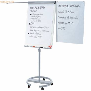 Flipchart fahrbar 74x95cm mit 2 Tragarmen-0