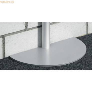 Tellerfuß-Segment Halbkreis 230mm rund Gewicht 4,50 kg silber-0