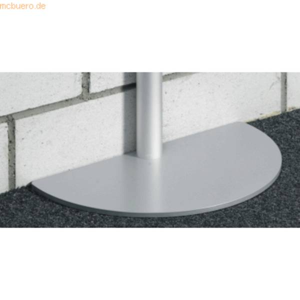 Tellerfuß-Segment Halbkreis 230mm rund Gewicht 4,50 kg silber