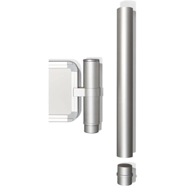 Aluminium-Topperrohr eloxiert Höhe 300x40mm silber-0