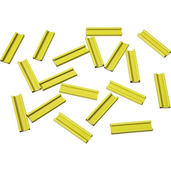 Einsteckschiene magnetisch 40x9,5mm VE=18 Stück gelb