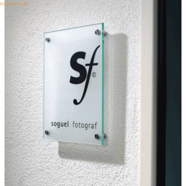 Wegweiser Serie Skyline 297x420mm A3 2x4mm ES-Glas klar