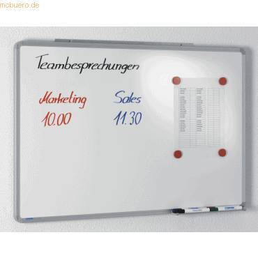 Schreibtafel Email BxHxT 1520x1020x22mm weiß-0