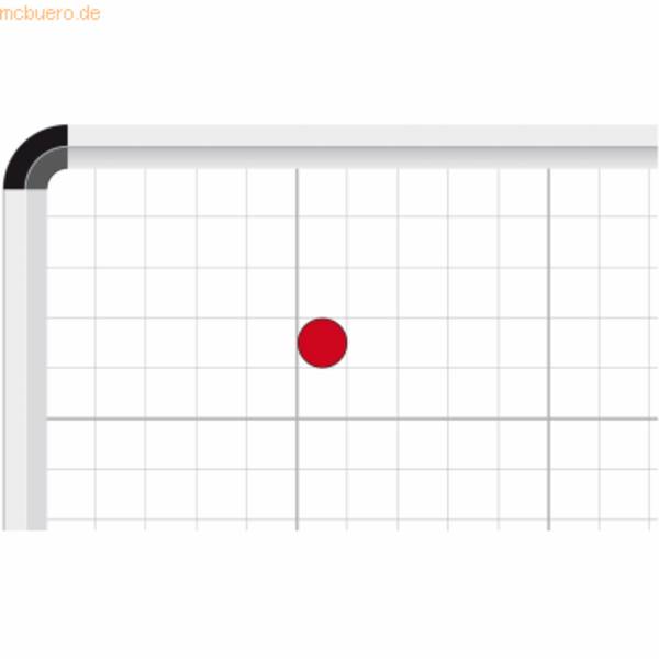 Magnettafel Raster 20x20/100x100mm 2000x1200mm 58 Planungszeilen