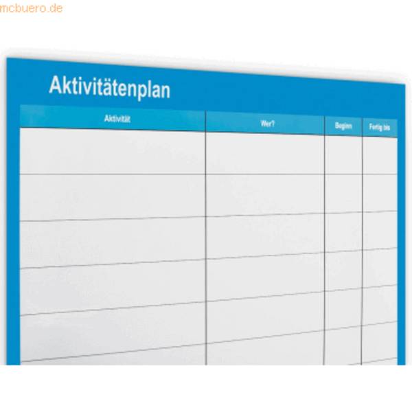Aktivitätenplan Adhäsionsfolie 64x94cm