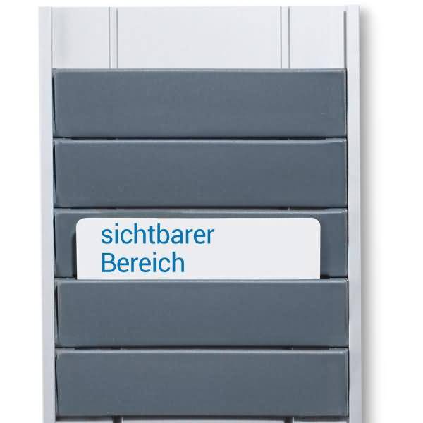 Chipkartentafel A mit 25mm Sichtbereich H840xB115xT21mm anthrazit 30 Taschen-1