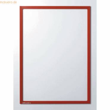 Infotasche magnetisch für DIN A2 435x610mm VE=1 Stück rot-0