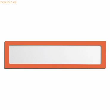 Infotasche magnetisch für Überschriften A4quer/A3hoch orange VE=1 Stück-0