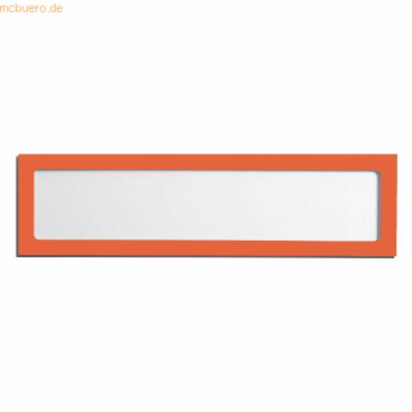 Infotasche magnetisch für Überschriften A4quer/A3hoch orange VE=1 Stück