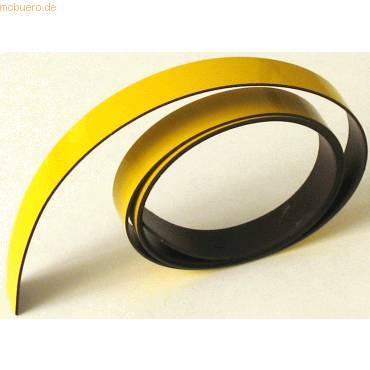 Magnetisches Band 1000x14x1mm zitrone-0