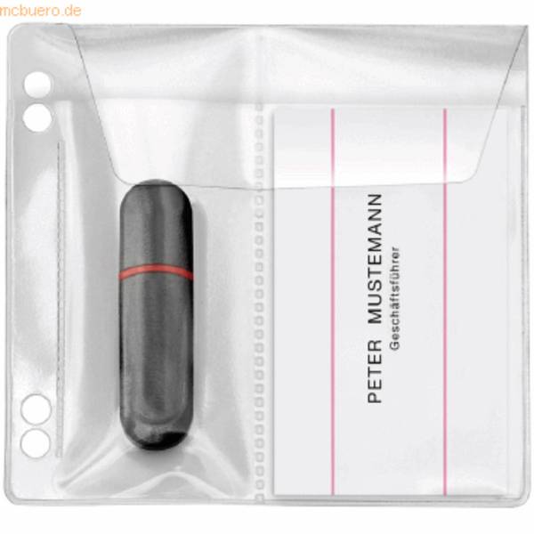 VELOFLEX - 2er USB-Stick-Huellen abheftbar transparent 100 St.