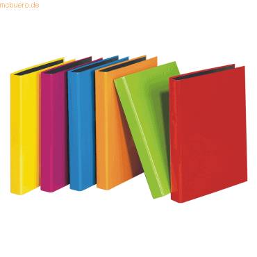 Ringbuch Velocolor A4 25mm 2 Ringe A4 farbig sortiert-0