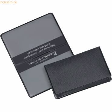 Kartenhülle Documentsafe 93x59mm PVC schwarz - Artikel: 126131390-1