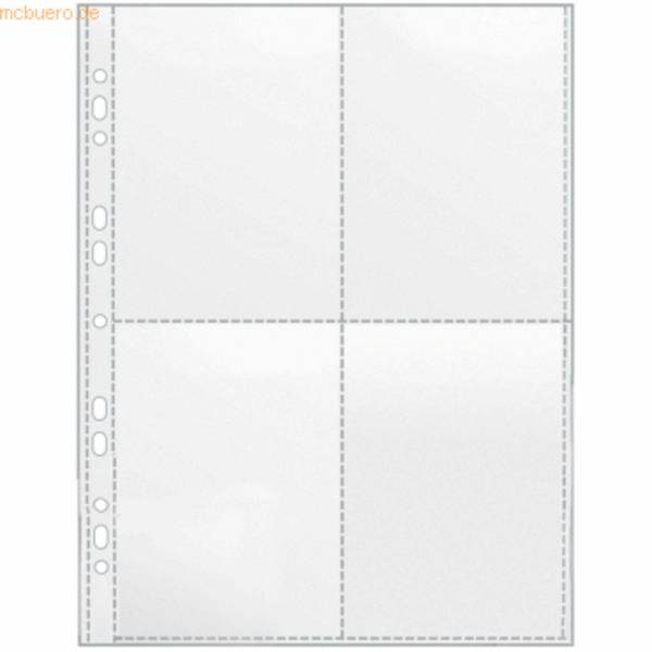 Sammelhüllen A4 120my glasklar für 4 x A6 hoch