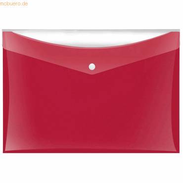Sammeltaschen A4 rot mit zusätzlicher Tasche-0