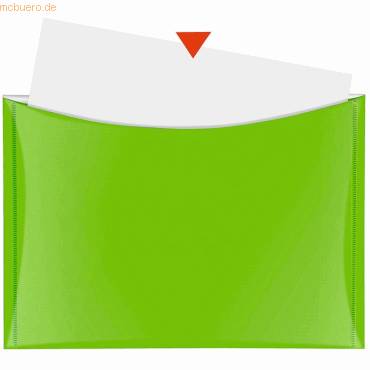Sammeltaschen A5 grün mit zusätzlicher Tasche-1