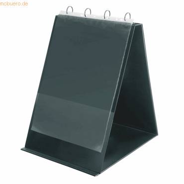 Aufstellringbuch A3 hoch schwarz-0