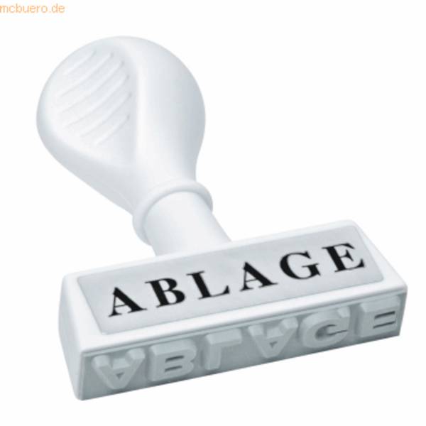 WEDO Stempel Text Ablage, Lagertext 4,5cm Breite ws