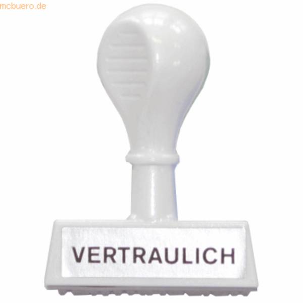 WEDO Stempel Text Vertraulich, Lagertext 4,5cm Breite ws