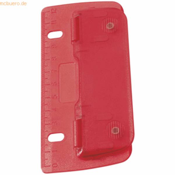 Taschenlocher 8cm Kunststoff rot