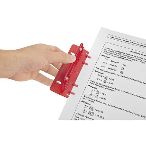 Taschenlocher 8cm Kunststoff rot-1