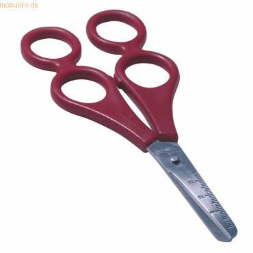 Therapeutenschere 17cm rot-1