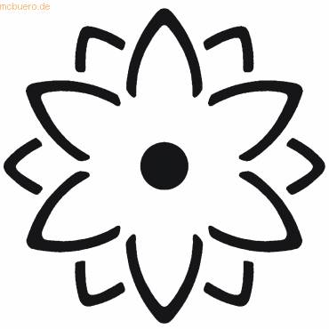 Motivlocher mit 3D-Effekt Blüte-1