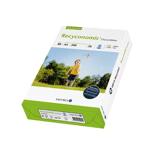 Kopierpapier A4 Recyconomic Classic White 80g/qm weiß VE=500 Blatt
