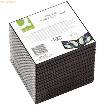 CD-Hüllen Slim Case transparent/schwarz VE=25 Stück-0