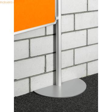 Tellerfuß-Segment Halbkreis schwere Ausführung 230mm rund Gewicht 8,8kg silber