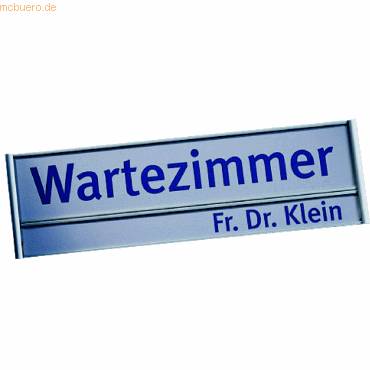 Türschild Silver 180x54mm 2 Profile-0