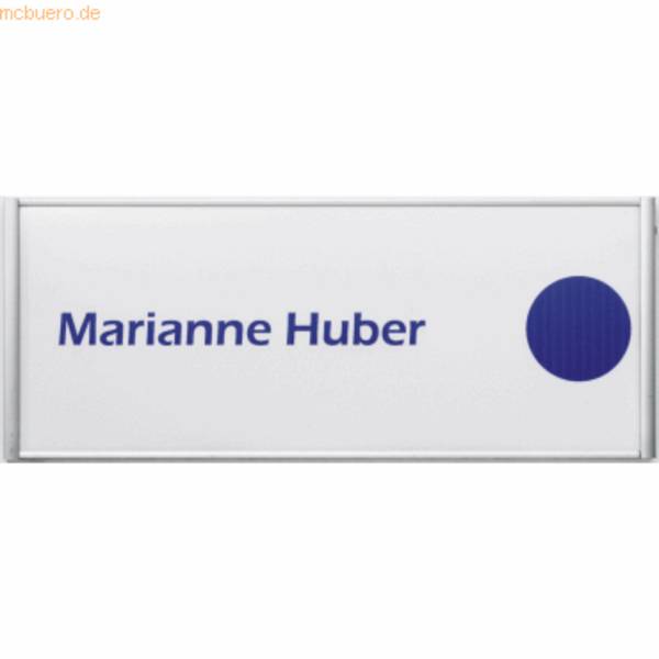 Türschild Silver 180x72mm 1 Profil