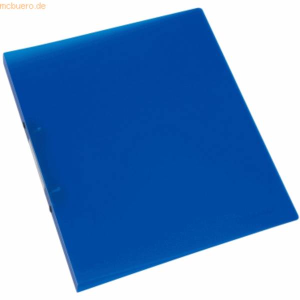 Ringbuch A4 2 Ringe 16mm blau-transluzent