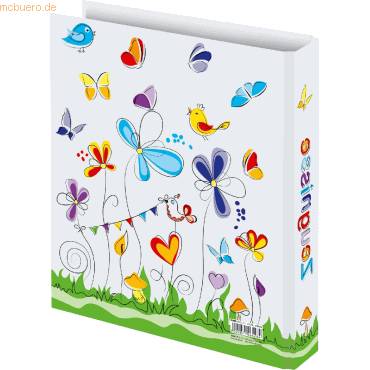 Zeugnisringbuch 'Schmetterlinge' 4 Ringe A4 250x315mm-1