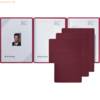 Bewerbungsmappe Square 3-teilig Karton 270g/qm rot