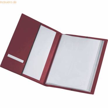 Sichtbuch FullView A4 EcoStyle 20 Hüllen schwarz/granatapfel-1