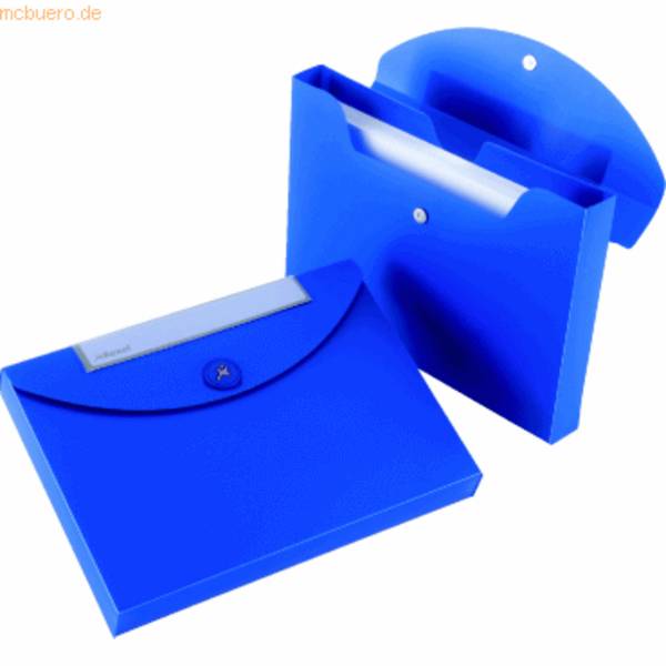 Dokumentenmappe JobBox A4 bis 400 Blatt blau