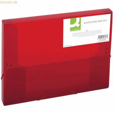Sammelmappe A4 25mm rot-transparent-0