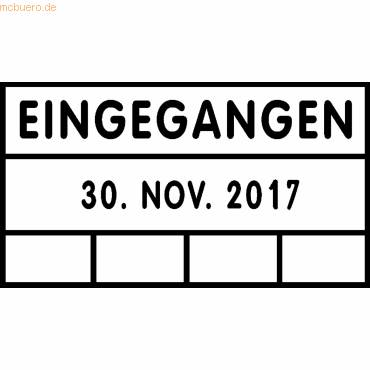 Datumstempel mit Textplatte Eingegangen 2910/C6-1