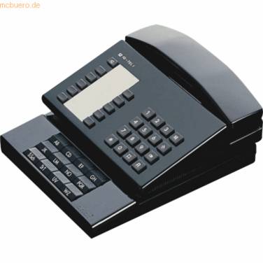 Telefonregister index schwarz
