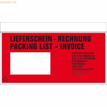 Begleitpapiertasche DL Lieferschein/Rechnung u. Packliste