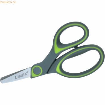 Kinderschere 12,5cm Edelstahl grau/grün-0