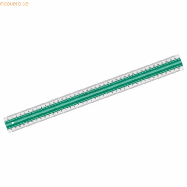 Lineal Super 40 cm mit Anti-Rutsch-Funktion grün