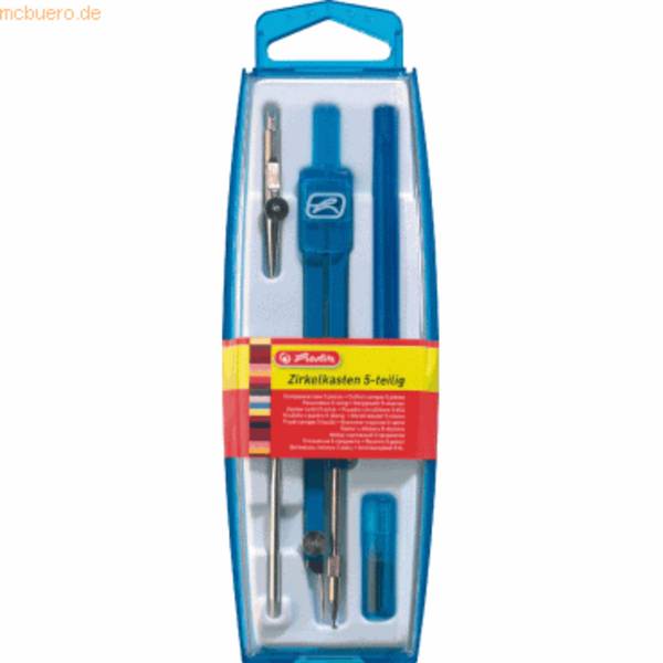 Zirkelkasten 5tlg. farbig sortiert