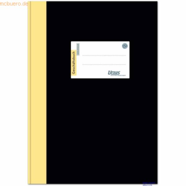 Geschäftsbuch A4 192 Blatt 80g/qm kariert schwarz