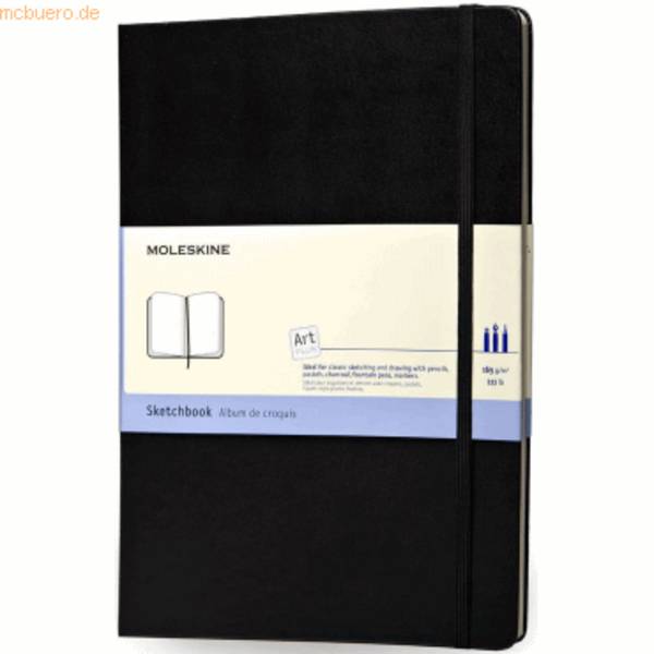 Skizzenbuch Art Plus A4 165g/qm Hardcover schwarz