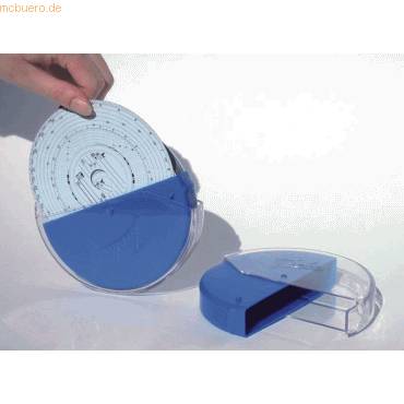 Aufbewahrungsbox für Tachoscheiben 12,3cm orange-1