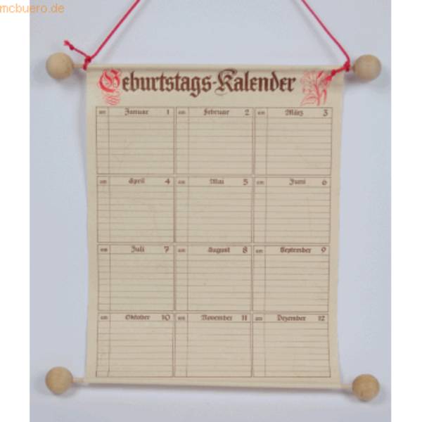 Geburtstags-Kalender Maße (BxH): 230x300mm