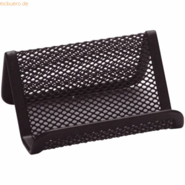 Visitenkartenständer Metall 11x7,5x5cm schwarz